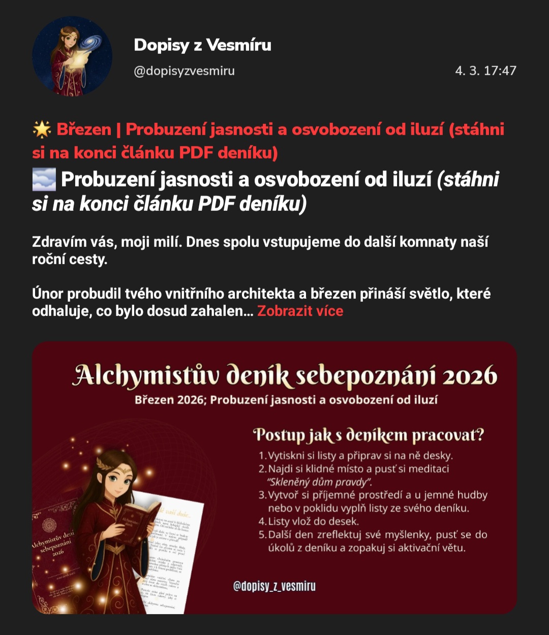 Alchymista ukázka 1