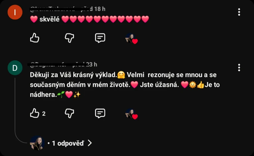 Komentář: Děkuji za Váš krásný výklad, velmi rezonuje